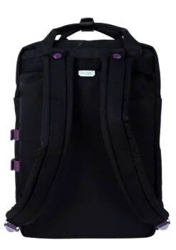 Happy Camper Series Macaroon Backpack In Black -Doughnut Doughnut Officials D010HA 0003 F Happy Camper Macaroon Rave Festival Backpack BLK b 1