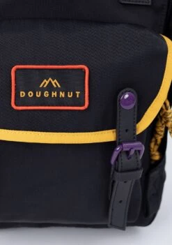 Happy Camper Series Macaroon Backpack In Black -Doughnut Doughnut Officials D010HA 0003 F Happy Camper Macaroon Rave Festival Backpack BLK d 1