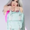 Monet Series Macaroon Backpack In Light Aqua -Doughnut Doughnut Officials D010MN 000172 F Monet Series Light Aqua Macaroon Rave Festival Backpack AQU m