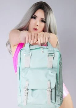 Monet Series Macaroon Backpack In Light Aqua