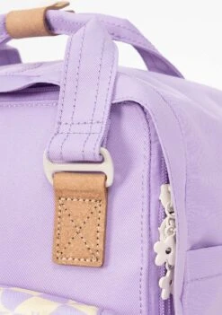 Kaleido Series Macaroon Mini Backpack In Buttery Checked -Doughnut Doughnut Officials D124KD 000194 F Kaleido Series Macaroon Mini Rave Festival Backpack BUT d2 1