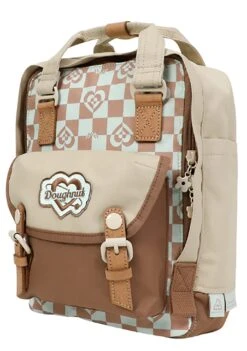 Kaleido Series Macaroon Mini Backpack In Mushroom Checked -Doughnut Doughnut Officials D124KD 000195 F Kaleido Series Macaroon Mini Rave Festival Backpack MUS s