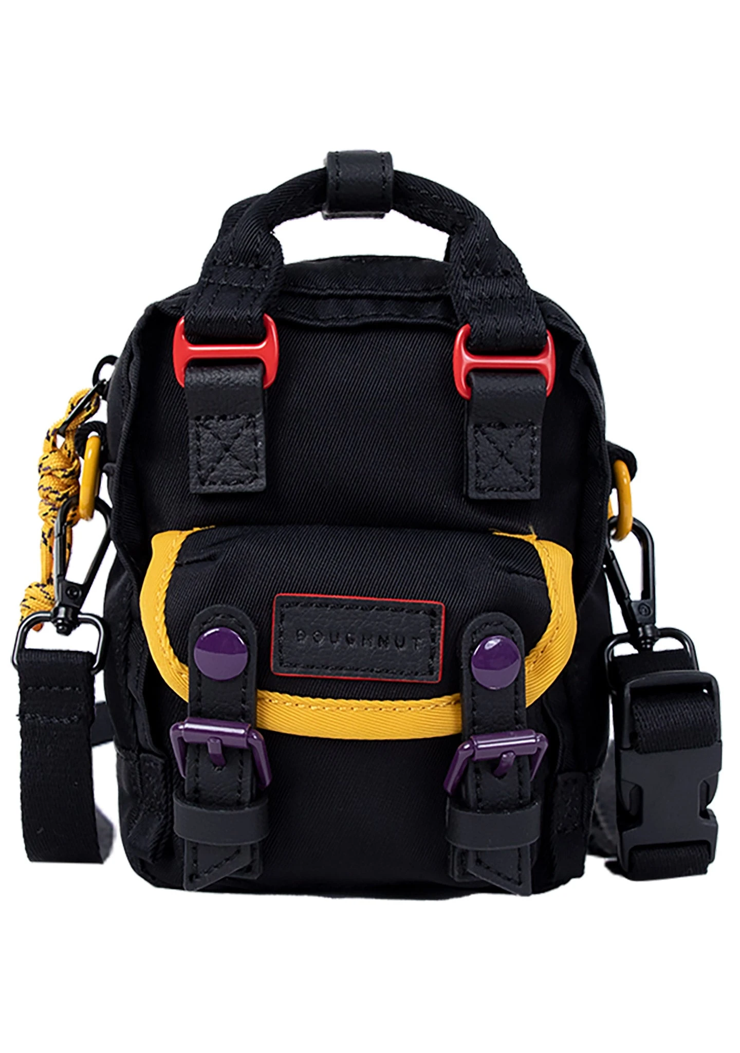 Happy Camper Series Macaroon Tiny Crossbody Bag In Black 8 Happy Camper Series Macaroon Tiny Crossbody Bag In Black - Image 6