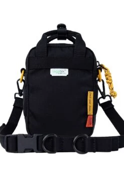 Happy Camper Series Macaroon Tiny Crossbody Bag In Black -Doughnut Doughnut Officials D226HA 0003 F Happy Camper Macaroon Tiny Rave Cute Crossbody Bags BLK b