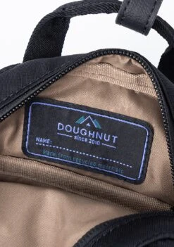 Happy Camper Series Macaroon Tiny Crossbody Bag In Black -Doughnut Doughnut Officials D226HA 0003 F Happy Camper Macaroon Tiny Rave Cute Crossbody Bags BLK d