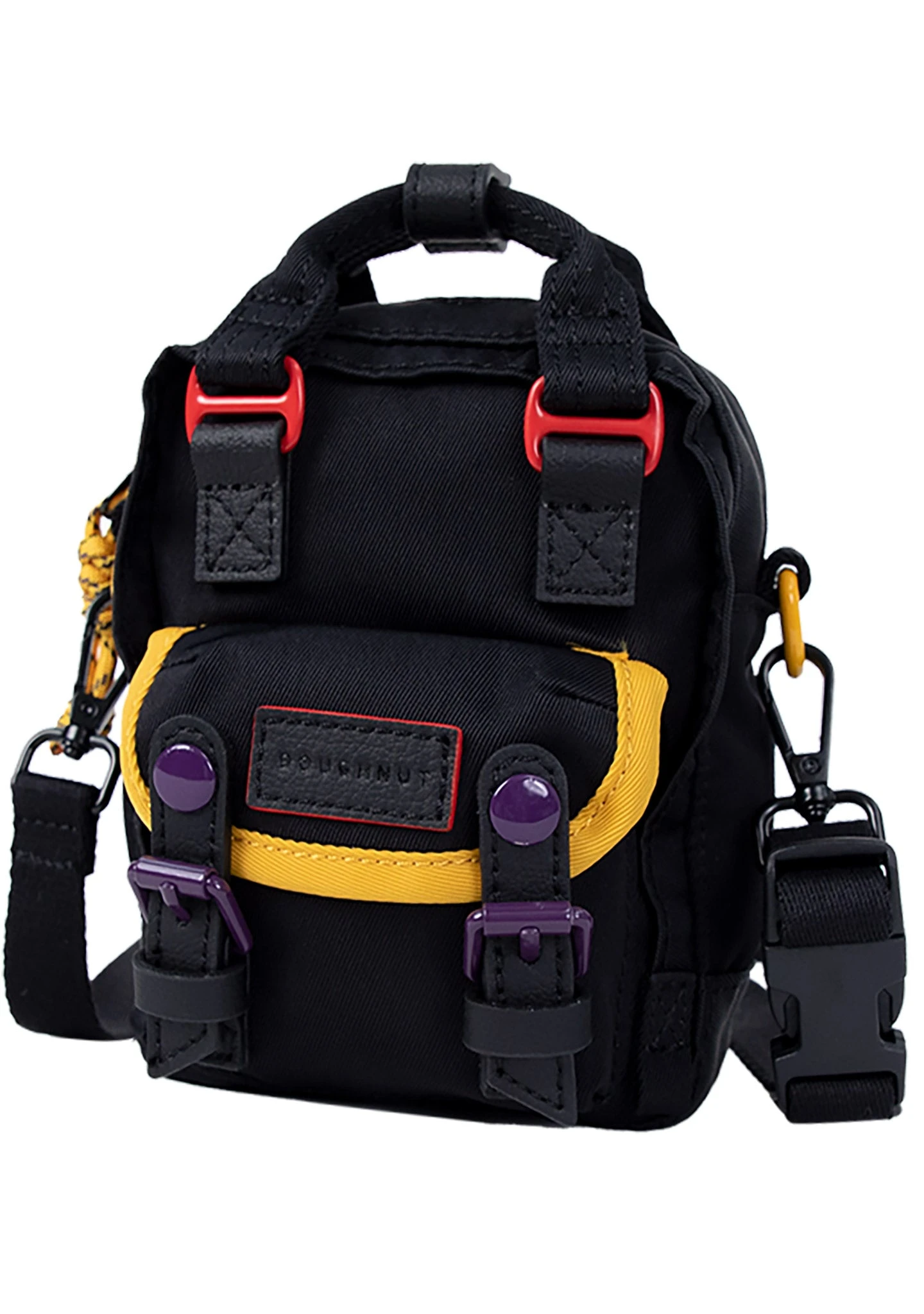 Happy Camper Series Macaroon Tiny Crossbody Bag In Black 4 Happy Camper Series Macaroon Tiny Crossbody Bag In Black - Image 2