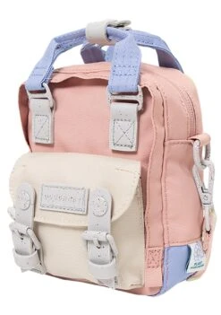 Monet Series Macaroon Tiny Crossbody Bag In Pink X Stone -Doughnut Doughnut Officials D226MN 8808 F Monet Series Pink Stone Macaroon Tiny Rave Cute Crossbody Bags PSTN s 1