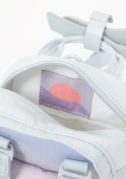 Sky X Ribbon Series Macaroon Tiny Crossbody Bag In Blue Lotus -Doughnut Doughnut Officials D226SRB 0073 F Sky x Ribbon Series Blue Lotus Macaroon Tiny Rave Cute Crossbody Bags BLU d 1