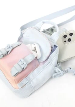 Sky X Ribbon Series Macaroon Tiny Crossbody Bag In Blue Lotus -Doughnut Doughnut Officials D226SRB 0073 F Sky x Ribbon Series Blue Lotus Macaroon Tiny Rave Cute Crossbody Bags BLU d2