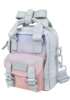 Sky X Ribbon Series Macaroon Tiny Crossbody Bag In Blue Lotus -Doughnut Doughnut Officials D226SRB 0073 F Sky x Ribbon Series Blue Lotus Macaroon Tiny Rave Cute Crossbody Bags BLU s 1