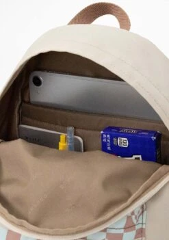 Kaleido Series Plus One Mini Backpack In Mushroom Checked -Doughnut Doughnut Officials D349KD 000195 F Kaleido Series Plus One Mini Rave Festival Backpack MUS d