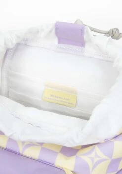 Kaleido Series Lighthouse Convertible Mini Backpack In Buttery Checked -Doughnut Doughnut Officials D364KD 000194 F Kaleido Series Lighthouse Convertible Mini Rave Festival Backpack BUT d