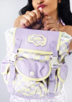 Kaleido Series Lighthouse Convertible Mini Backpack In Buttery Checked