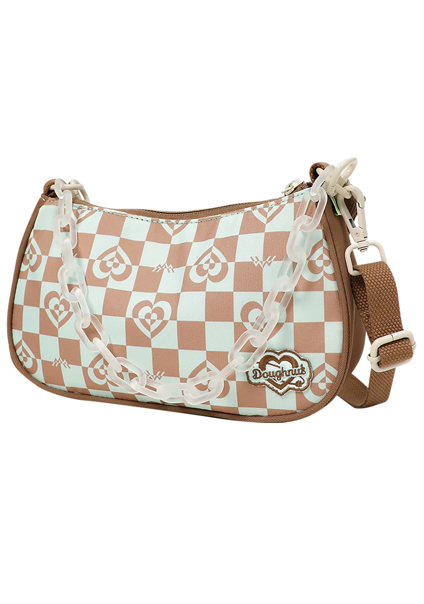 Kaleido Series Priestess Crossbody Bag In Mushroom Checked 5 Kaleido Series Priestess Crossbody Bag In Mushroom Checked - Image 3