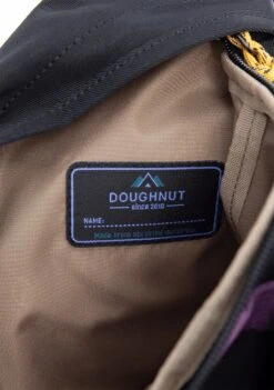 Happy Camper Series Hammock Sling & Backpack In Black -Doughnut Doughnut Officials D396HA 0003 F Happy Camper Hammock Sling Rave Festival Backpack BLK d 1