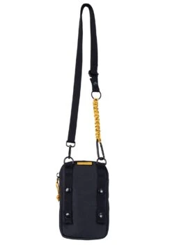Knot Happy Camper Series Crossbody Bag In Black -Doughnut Doughnut Officials D397HA 0003 F Happy Camper Knot Phone Rave Cute Crossbody Bags BLK b