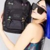 Gamescape Series Macaroon Mini Backpack In Black 1 Gamescape Series Macaroon Mini Backpack In Black -Doughnut DoughnutOfficialGamescapeSeriesBlackMacaroonMiniFestivalBackpackBLK m 1