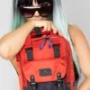 Gamescape Series Macaroon Mini Backpack In Blood Orange -Doughnut DoughnutOfficialGamescapeSeriesBloodOrangeBlackMacaroonMiniFestivalBackpackRBLK m 1