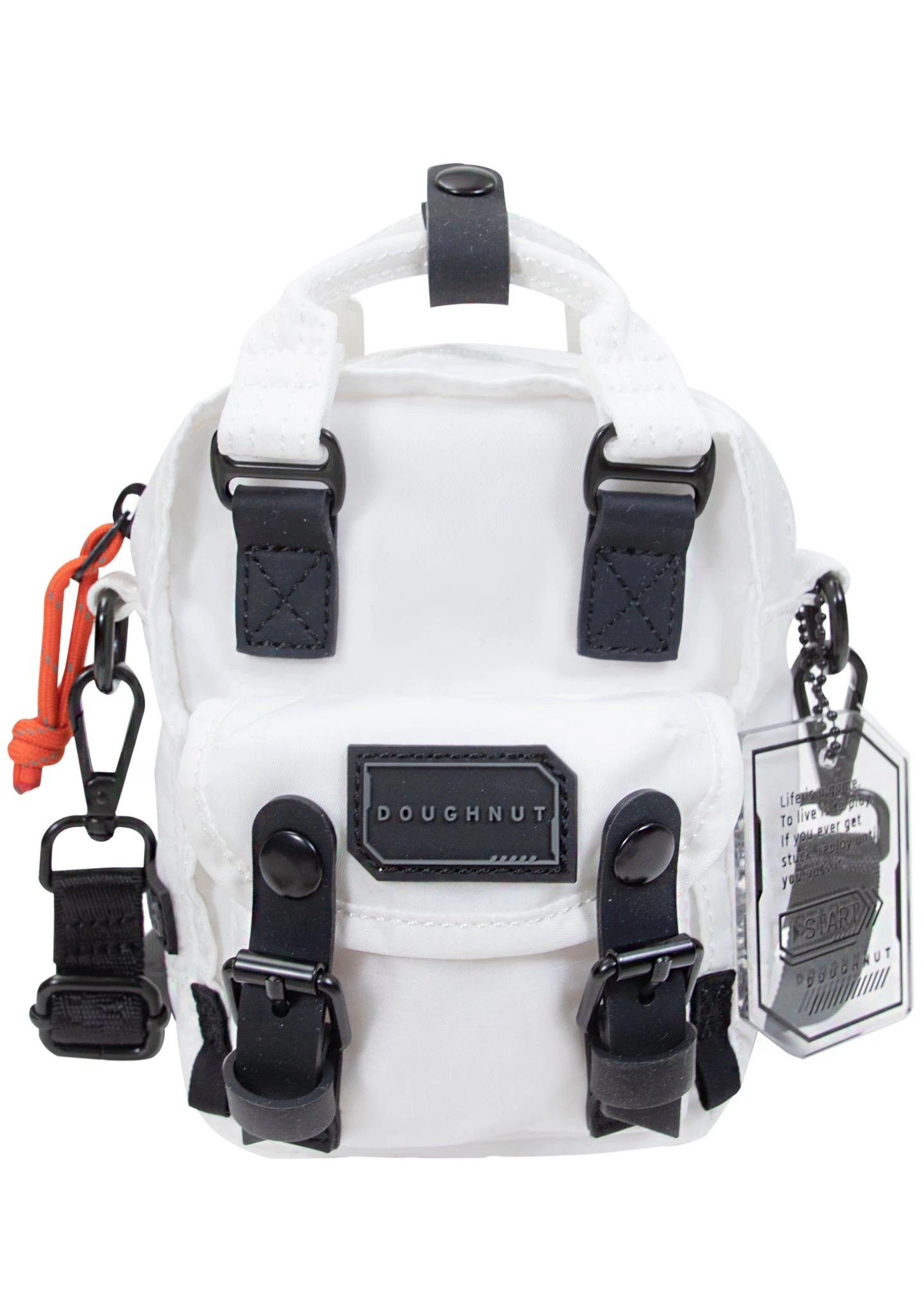 Gamescape Series Macaroon Tiny Crossbody Bag In White 4 Gamescape Series Macaroon Tiny Crossbody Bag In White - Image 2