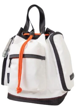 Gamescape Series Pyramid Tiny Convertible Backpack In White -Doughnut DoughnutOfficialGamescapeSeriesWhitePyramidTinyConvertibleFestivalBackpackWHT s 1