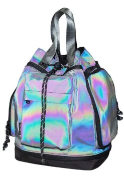 Limelight Series Pyramid Convertible Backpack In Dark Rainbow -Doughnut DoughnutOfficialLimelightSeriesReflectivePyramidConvertibleFestivalBackpackREF s 32dc9fd6 f3f1 4a40 937c 556f7c508939